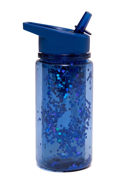 Drinking bottle glitter - Blue image