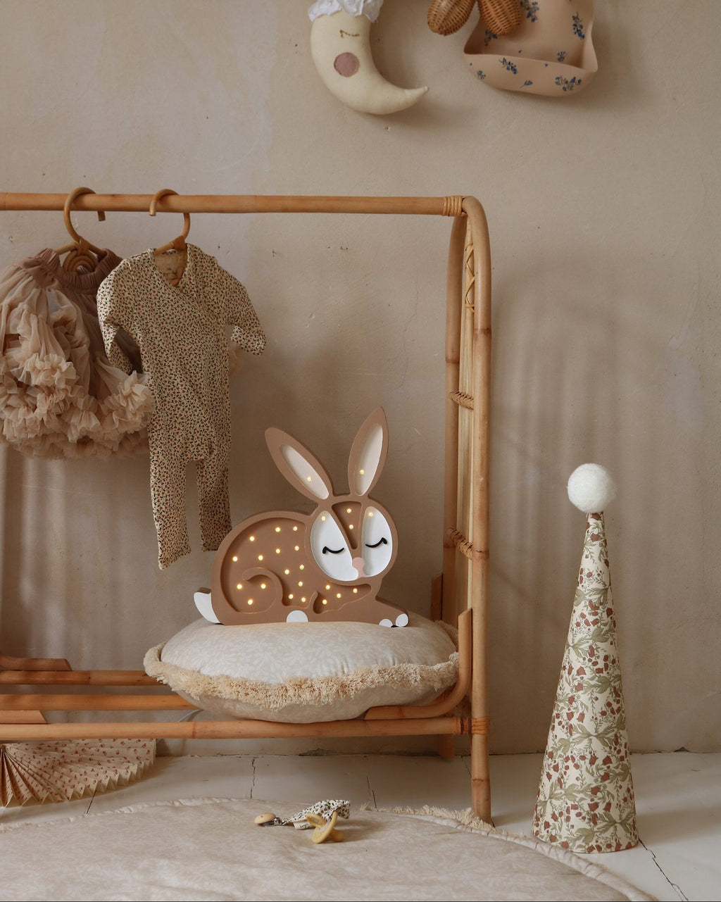 Bunny Lamp Chocolate Brown image 3