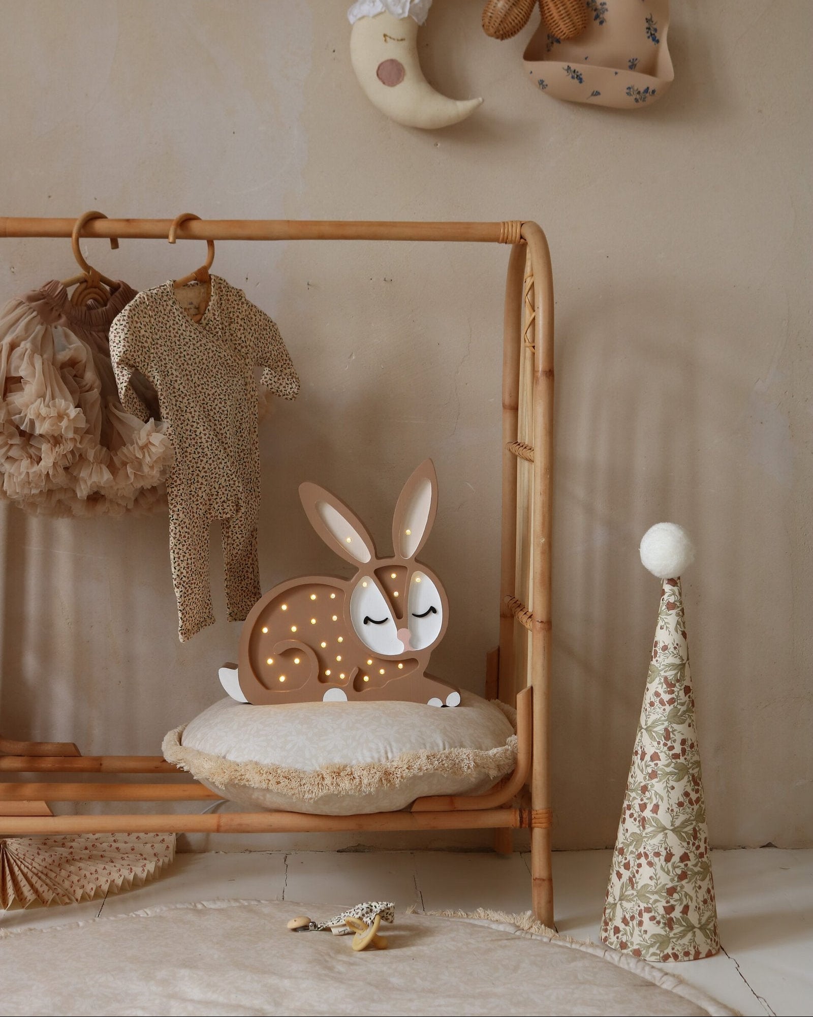 Bunny Lamp Chocolate Brown image 3