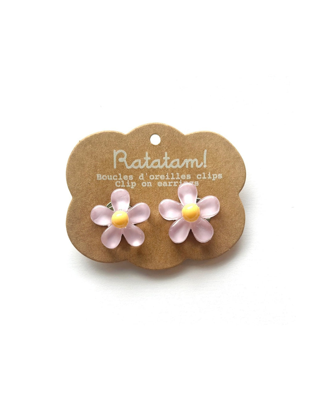 Set of 5 multicolor pairs of earrings FLOWERS image 1