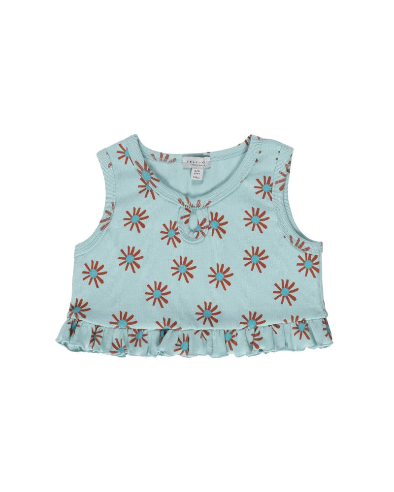Frilled Ribbed Top Allover Suns image 0