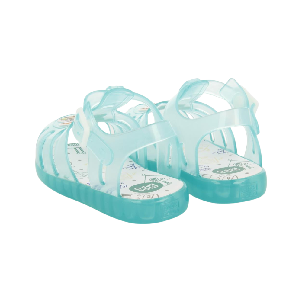 Popian Babies Green Jelly Sandals With Robot Design image 3