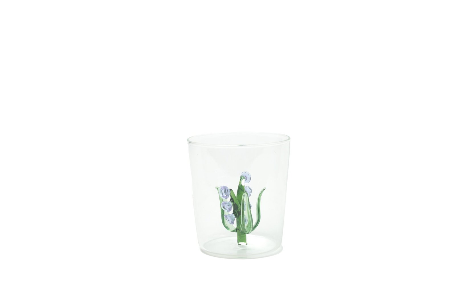 Lily of the Valley Glass Cup - Purple image