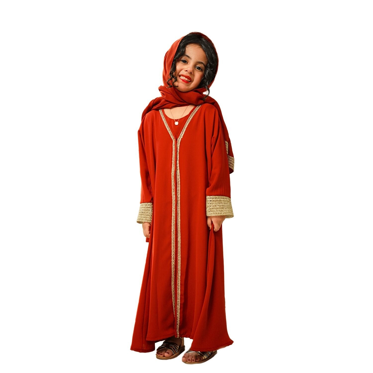 Golden Thread    Kids Abaya image 0
