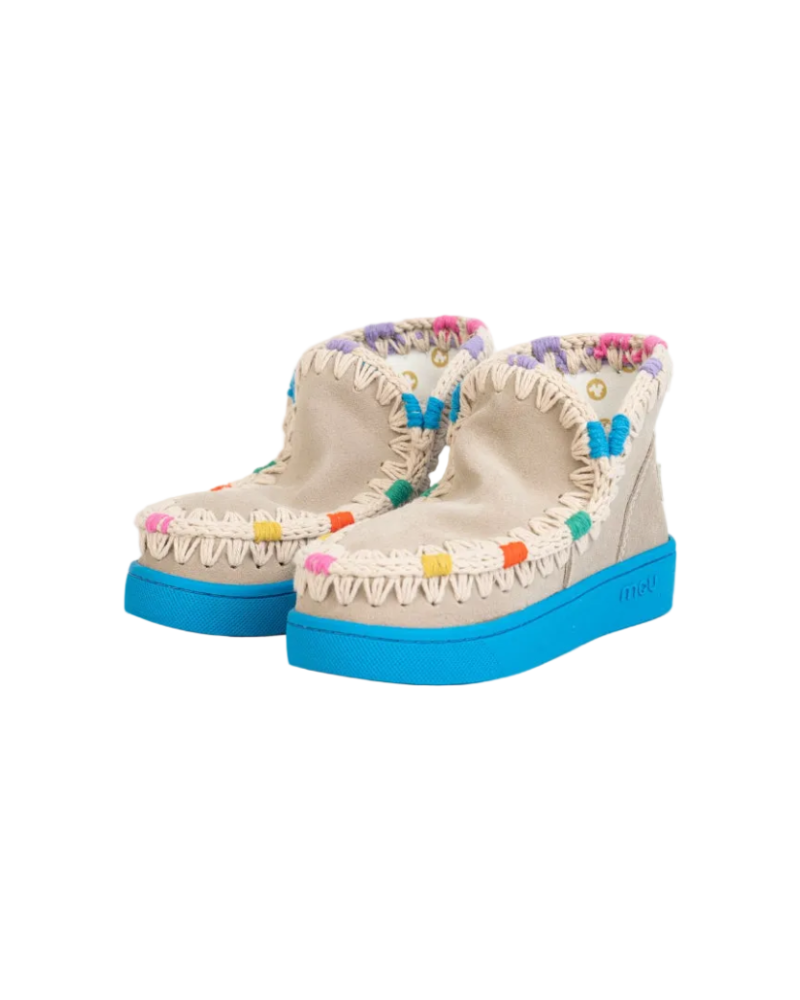 Summer Eskimo Sneaker Kid Multicolor Stitching