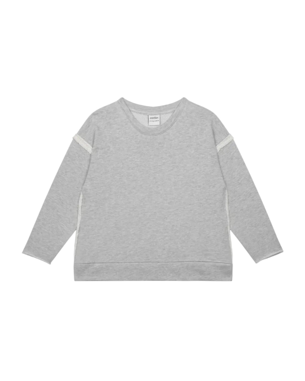 Grey Contrast Detailed Sweatshirt image 1