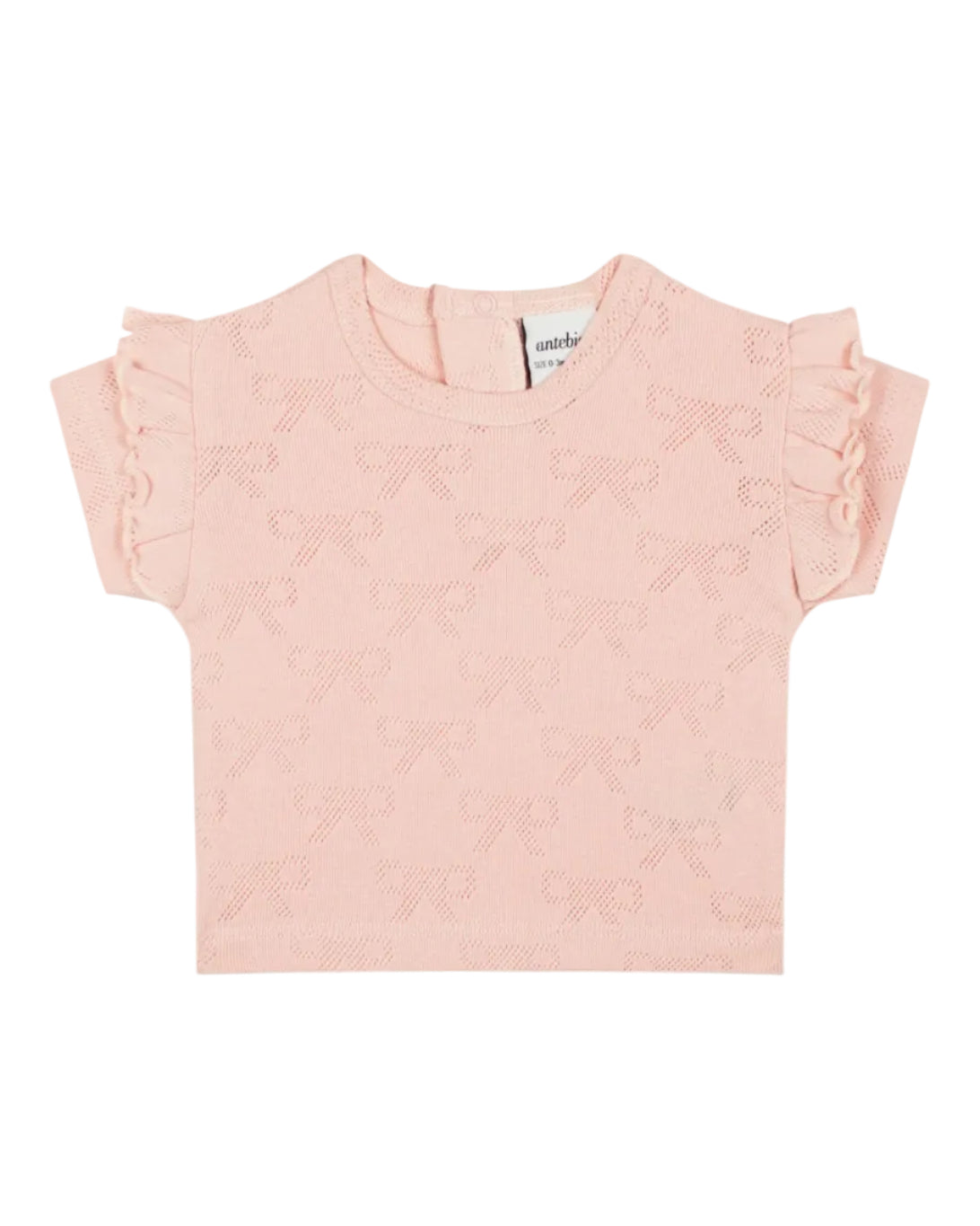 Ribbon Jacquard Ruffled T-shirt image 0