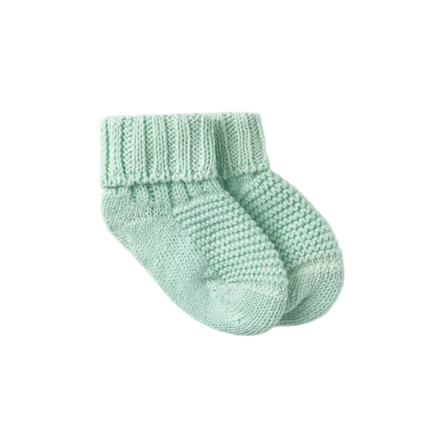 Openwork Tricot Newborn Socks