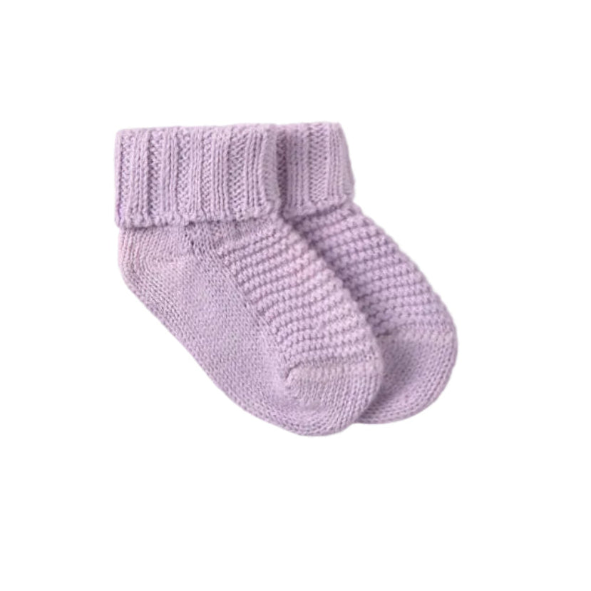 Openwork Tricot Newborn Socks