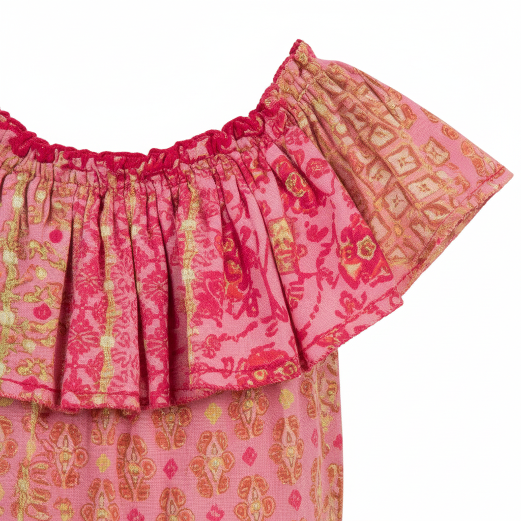 Short Jumpsuit Bella V Kids Pink Verti Batik