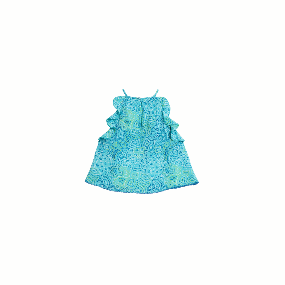 Short Rachel V Kids-Turquoise-3