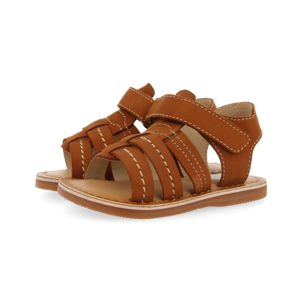 Black Bio Sandals With Straps For Kids Jatoba-Brown-7