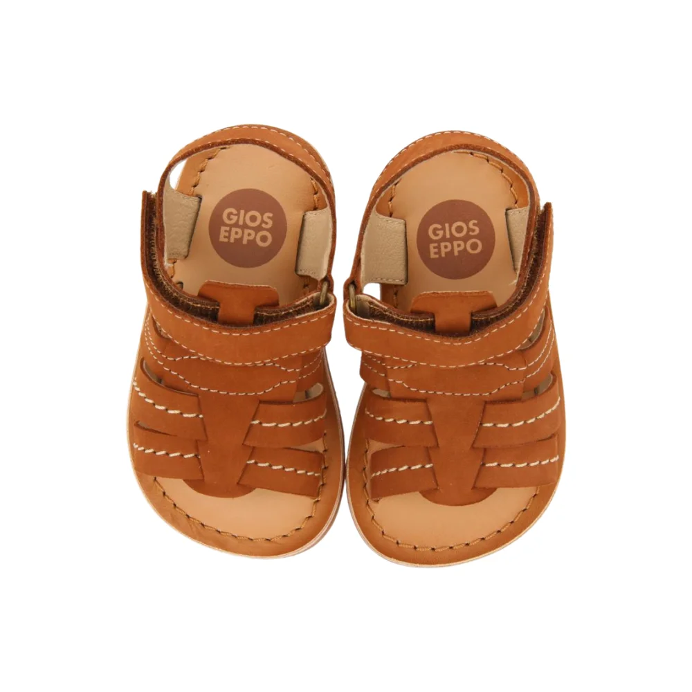 Black Bio Sandals With Straps For Kids Jatoba-Brown-8