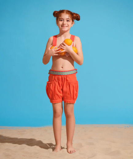 Pock shorts / Orange
