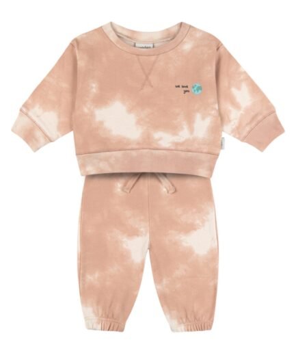 Babies Beige Batic Sweatshirt & Pants Set