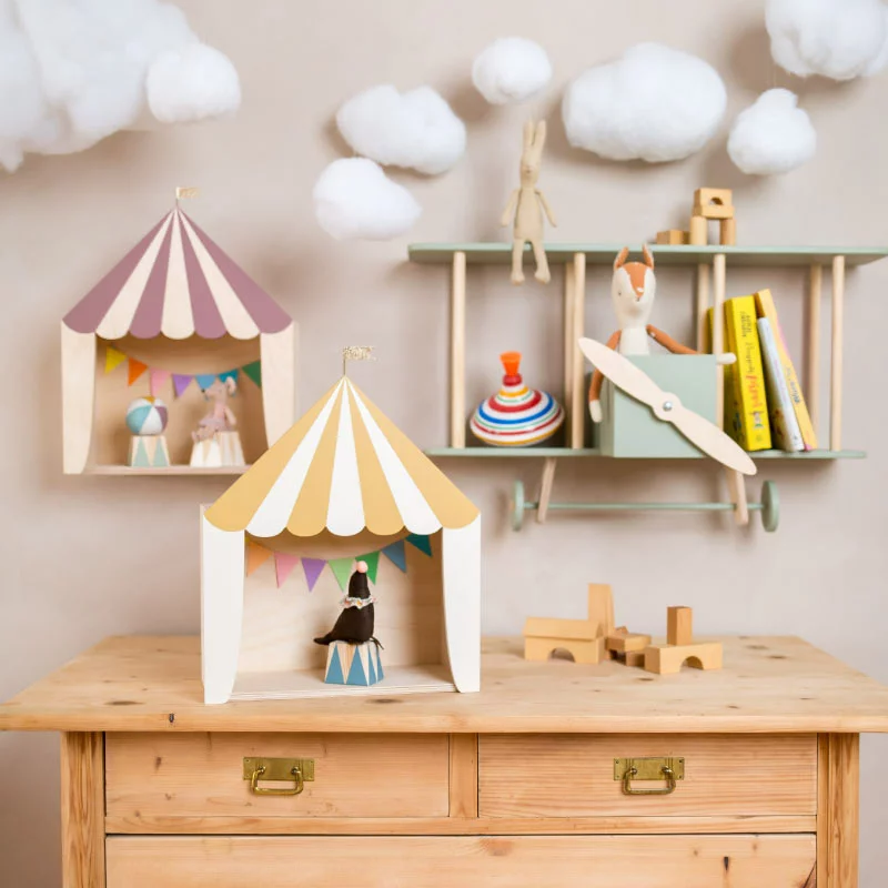 CIRCUS SHELF MUSTARD WHITE 4