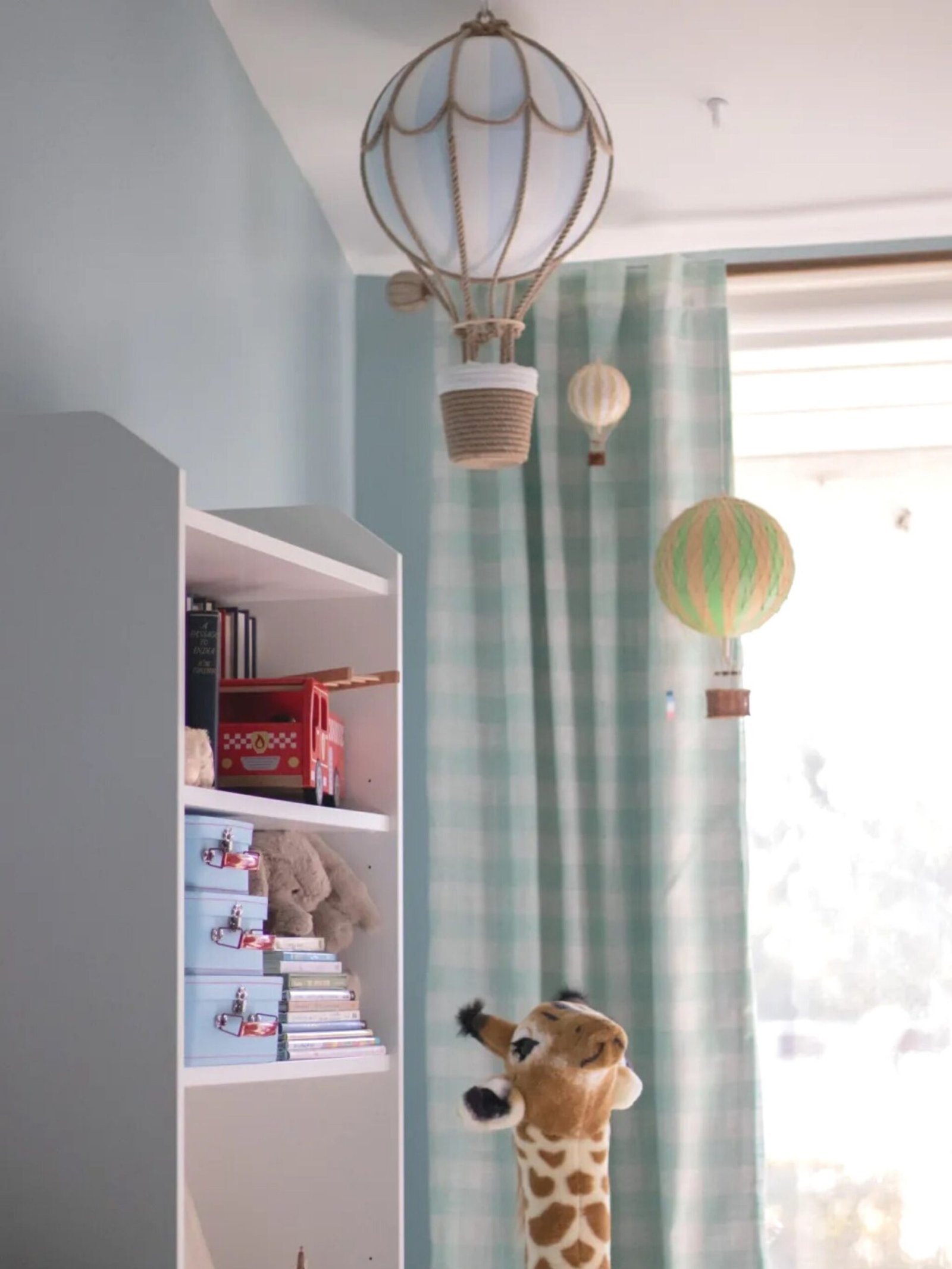 منطاد الهواء الساخن-بالون-ديكور-أزرق-2-مقاس 2