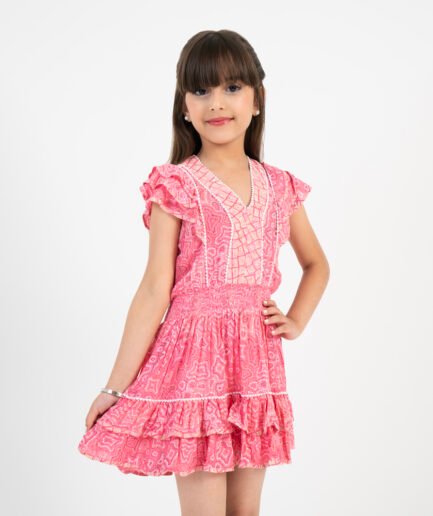 Mini Dress Camila V Kids Aqua Sea Water