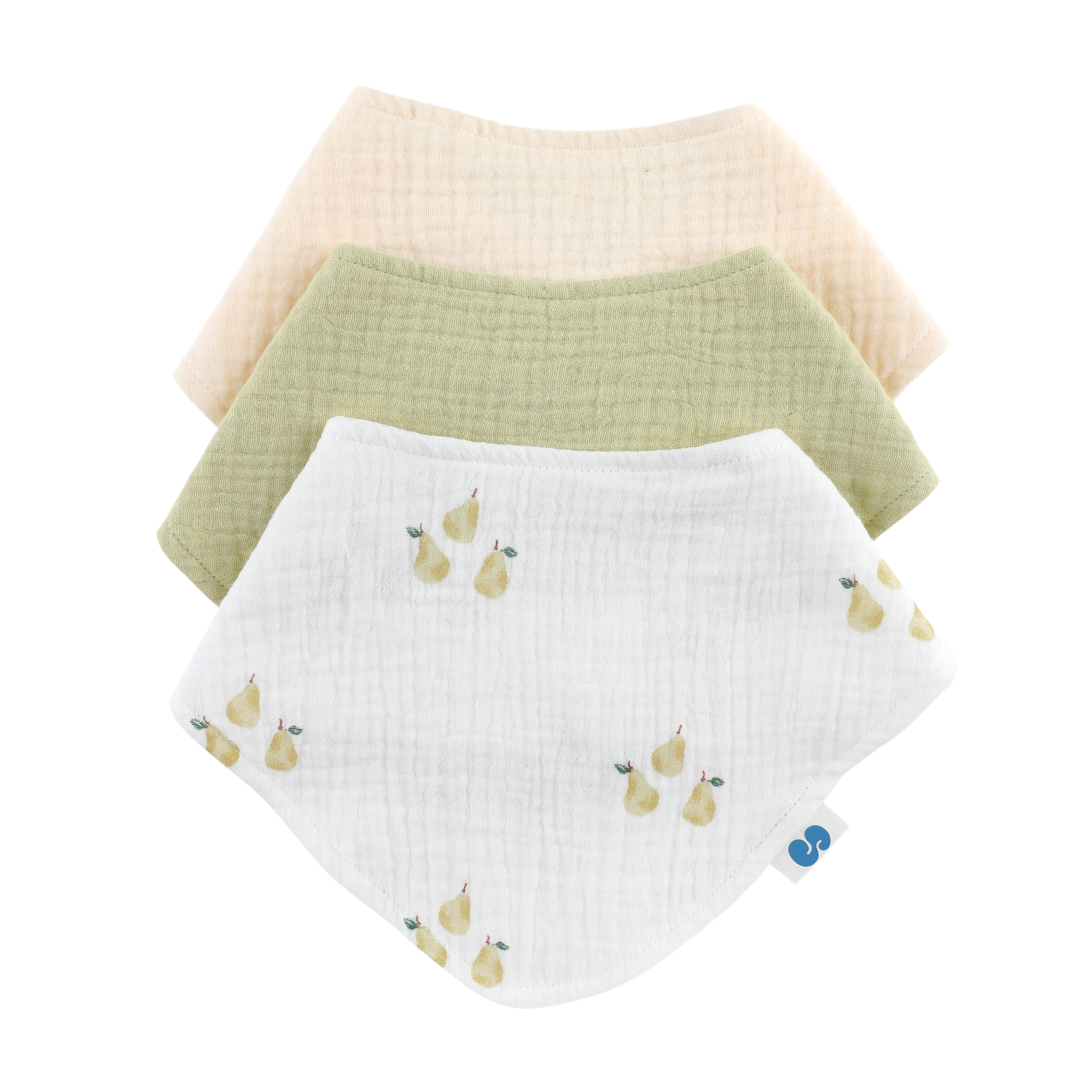 Soft Bandana Bibs-Green-1