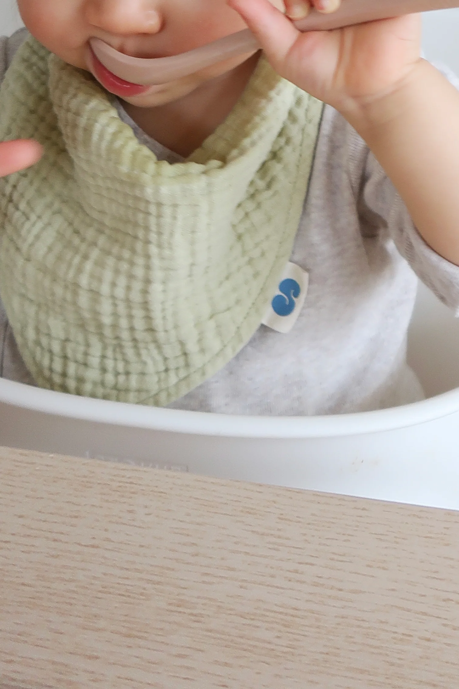 Soft Bandana Bibs-Green-3