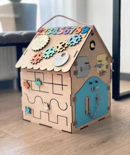Mini Busy House - Blue