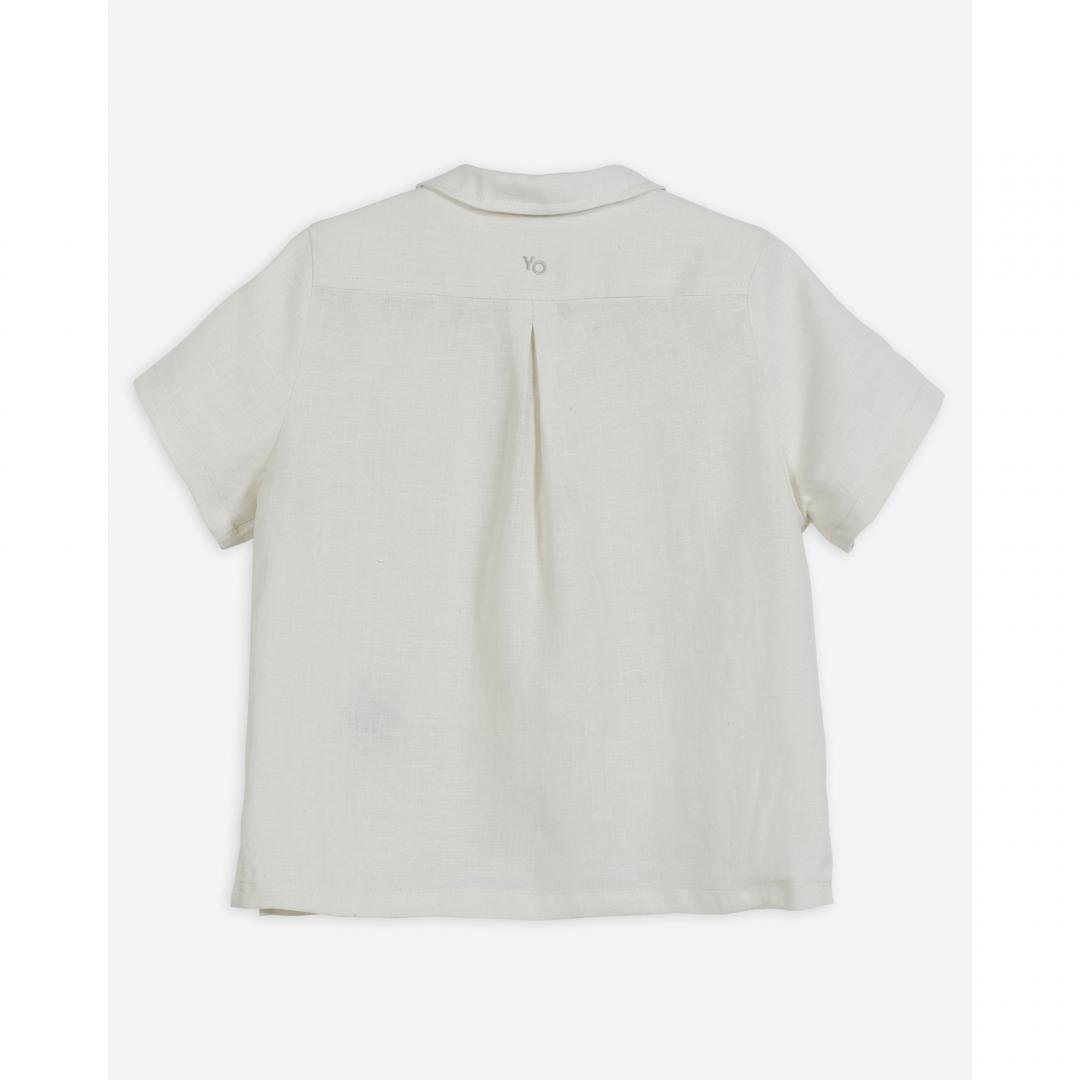 Shirt Linen Ecru-White-2