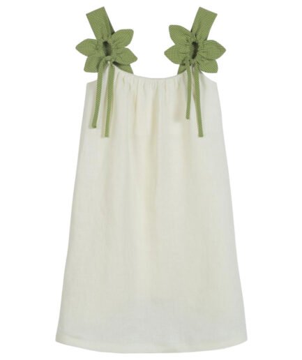 Blossom Dress Linen Pear Sorbet