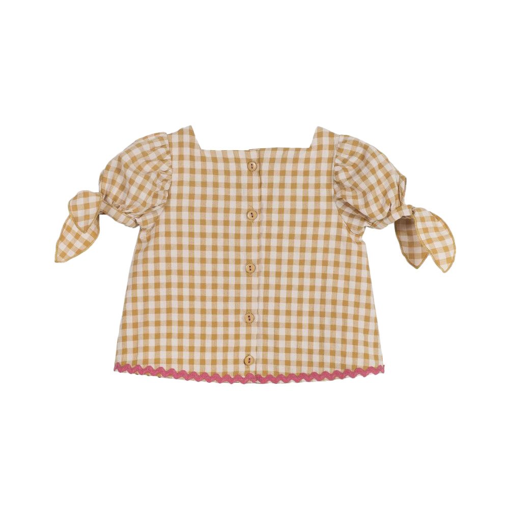 Blouse seersucker skin & caramel2