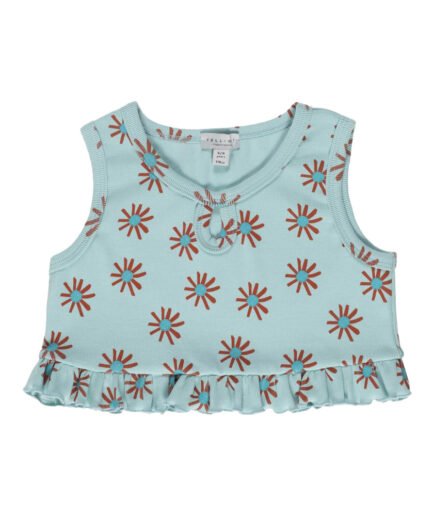 Frilled Ribbed Top Allover Suns