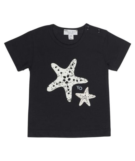 T-shirt Organic With Print Black