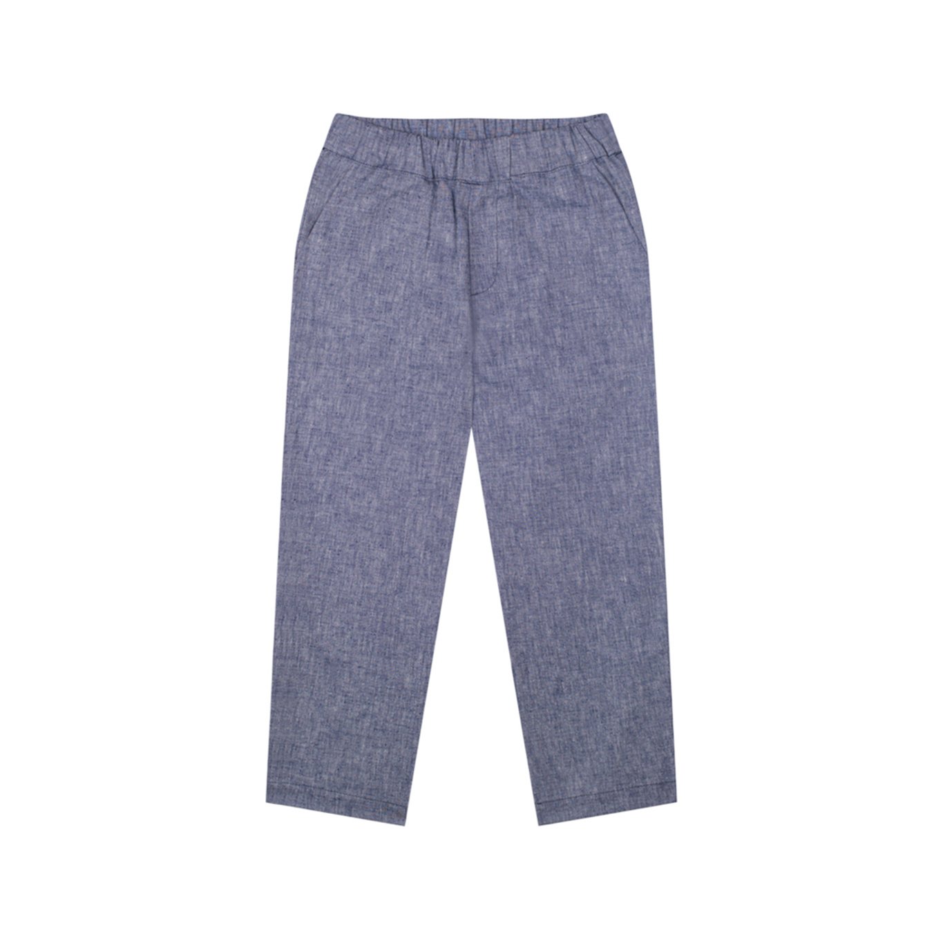 Blue Linen Pants-Blue-001