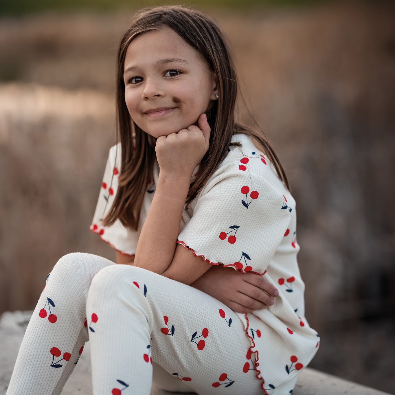 Cherry Short Sleeve Pyjama - Multicolor - 001G_PJ_28353_1