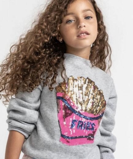 French Fries Grey Sweatshirt