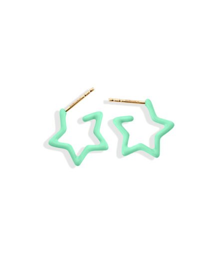 Fresh Mint Starlight Earrings 