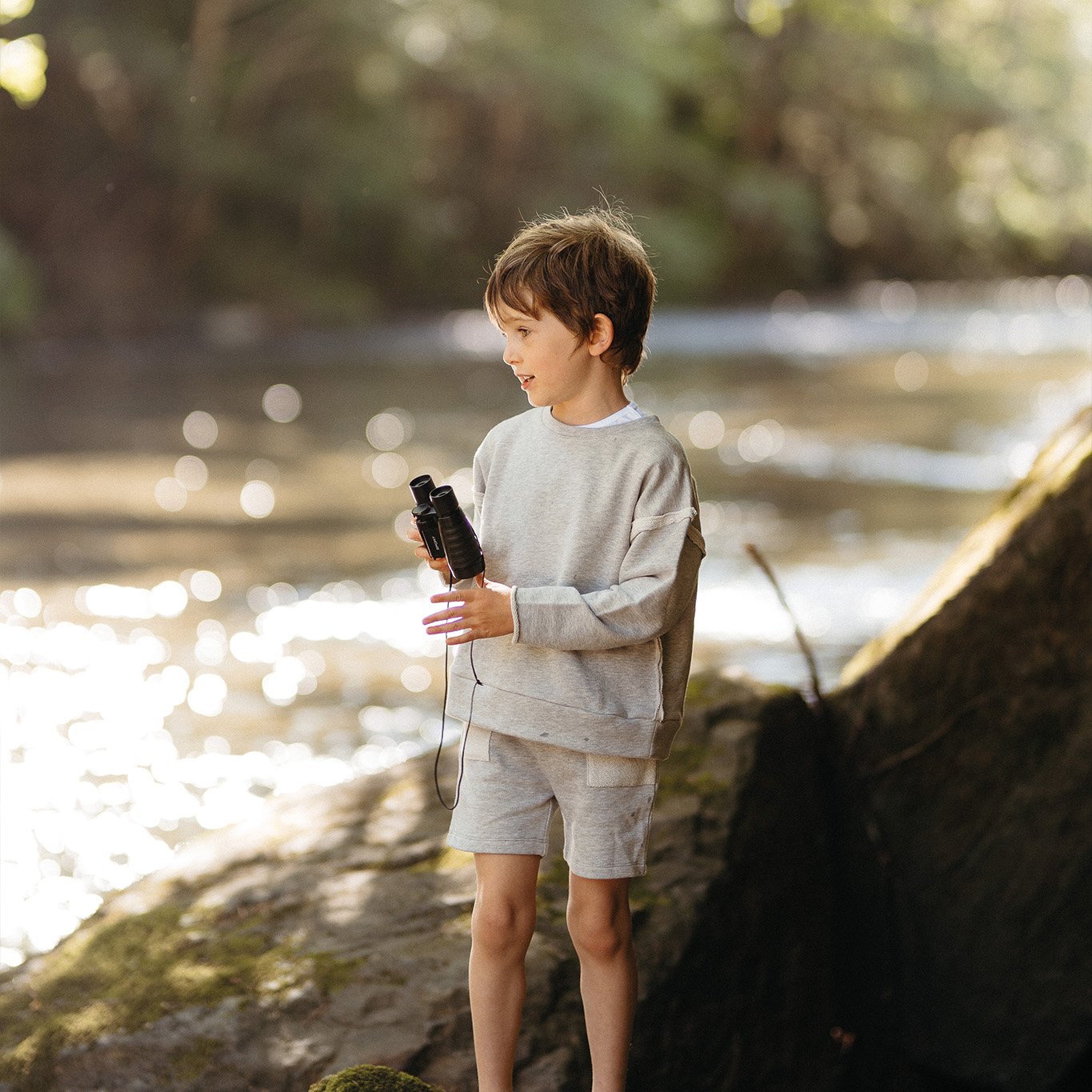 Grey Contrast Detailed Sweatshirt-Grey-001B_PJ_28298_1