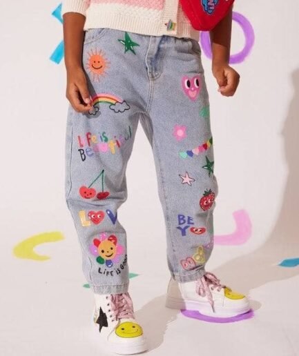 Happy Graffiti Art Jeans 