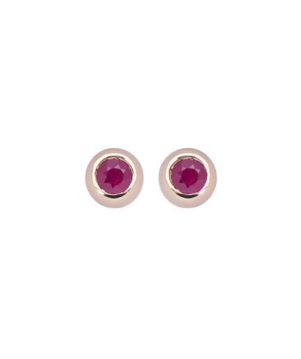 July Ruby Earrings 