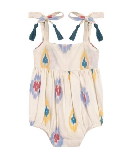 Zoe Shoulder Tie Baby Romper