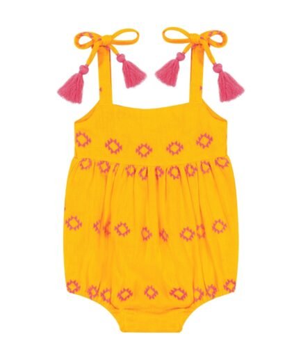 Zoe Shoulder Tie Baby Romper