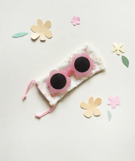 Spotty Flower Sunglasses Pink
