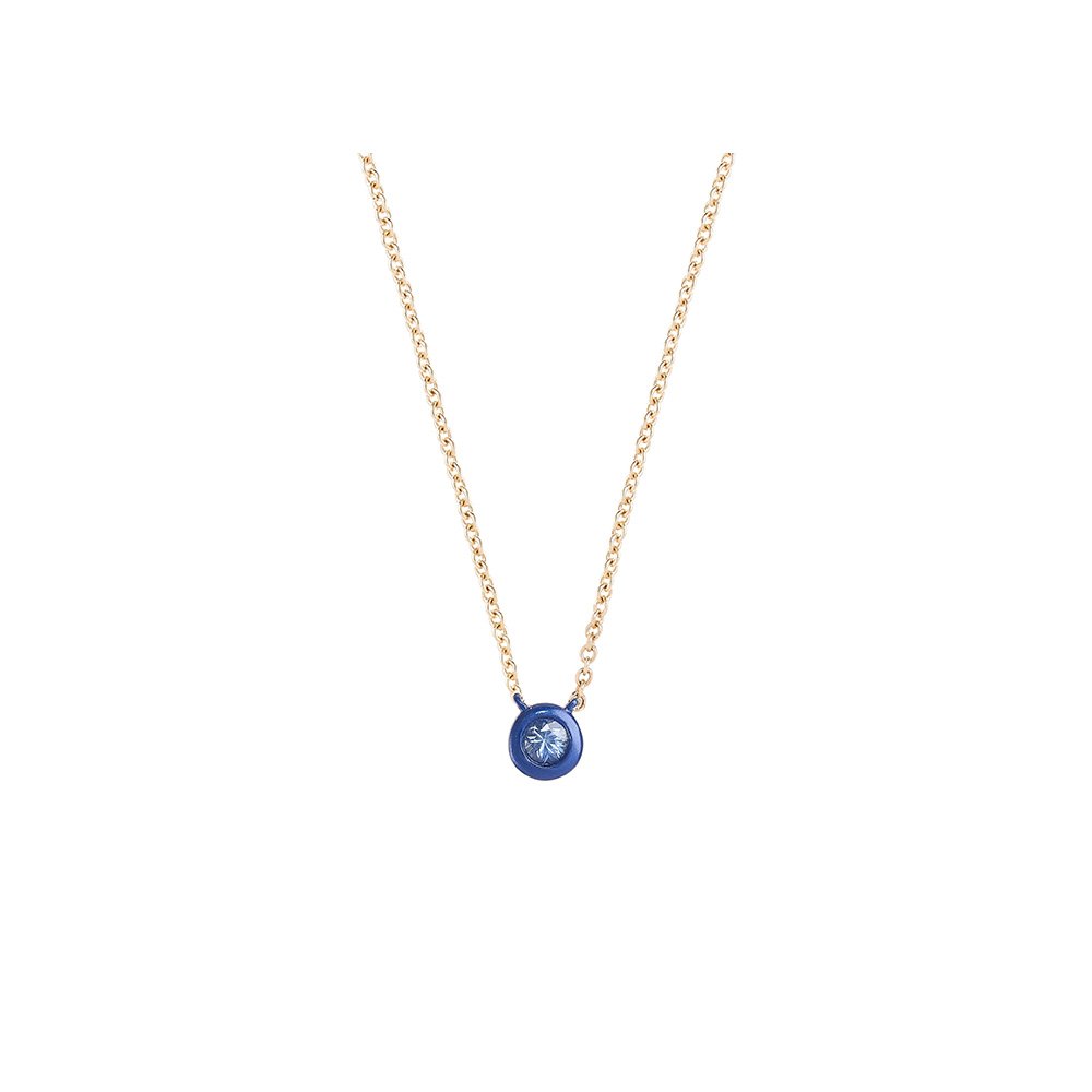 September Blue Sapphire Necklace-Blue-1