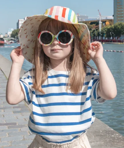 Vintage Rainbow Stripe Sunglasses