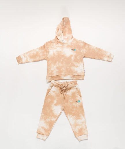 Baby Beige Batic Sweatshirt Set