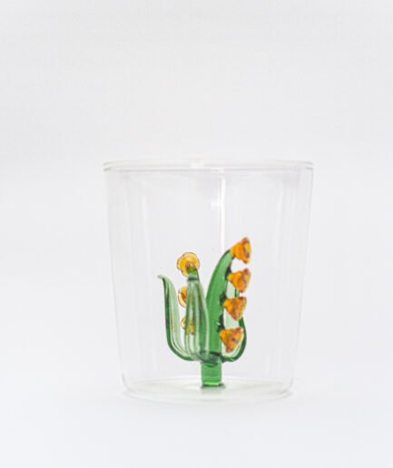 Lily of the Valley Glass Cup