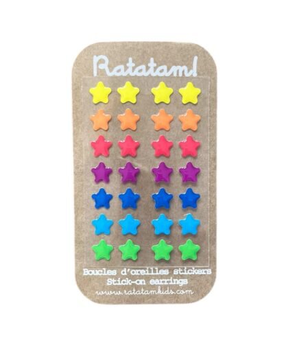 Set of 14 Pairs of Earring Sticker stars only