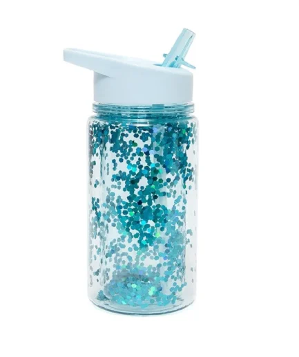 Drinking bottle glitter - Turquoise