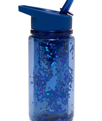 Drinking bottle glitter - Blue