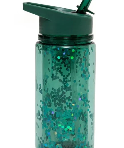 Drinking bottle glitter - Green