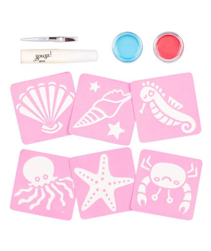 Glitter tattoo set mermaid