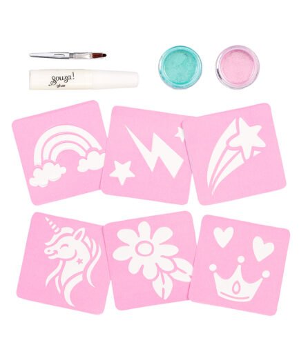 Glitter tattoo set unicorn